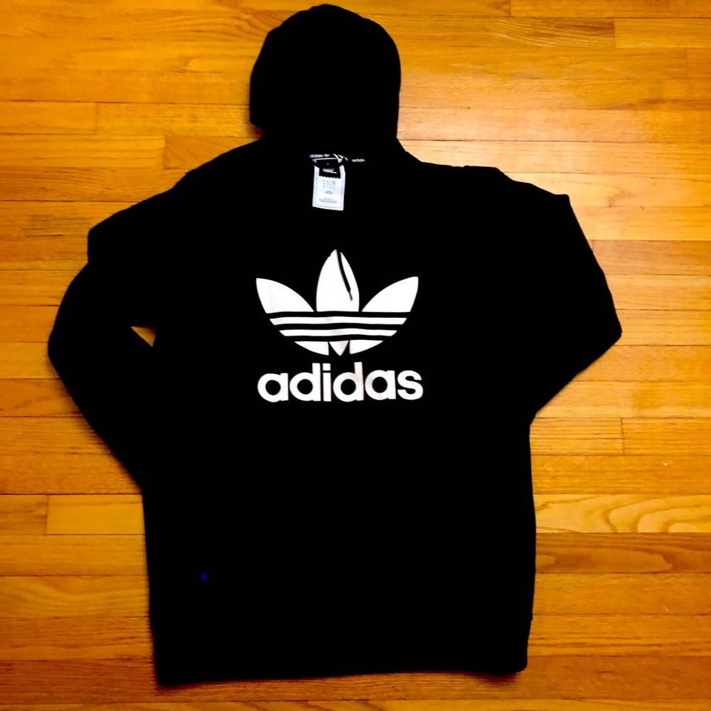 Adidas Men’s TEAM tech snowpullover hoodie Black M